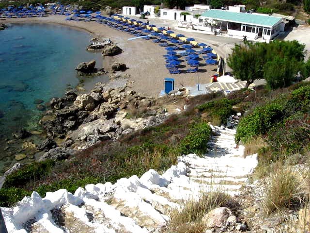 Ladiko bay - stairs to the beach by krakman