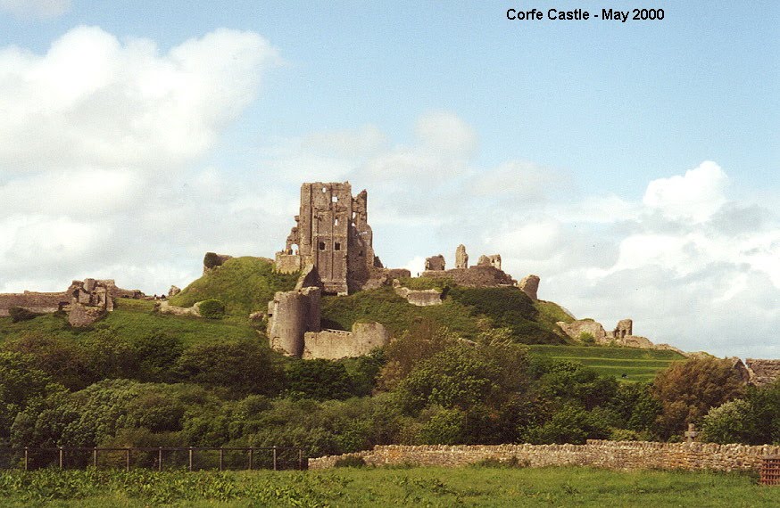 View of Corfe Castle, Dorset, England by Brian Carter