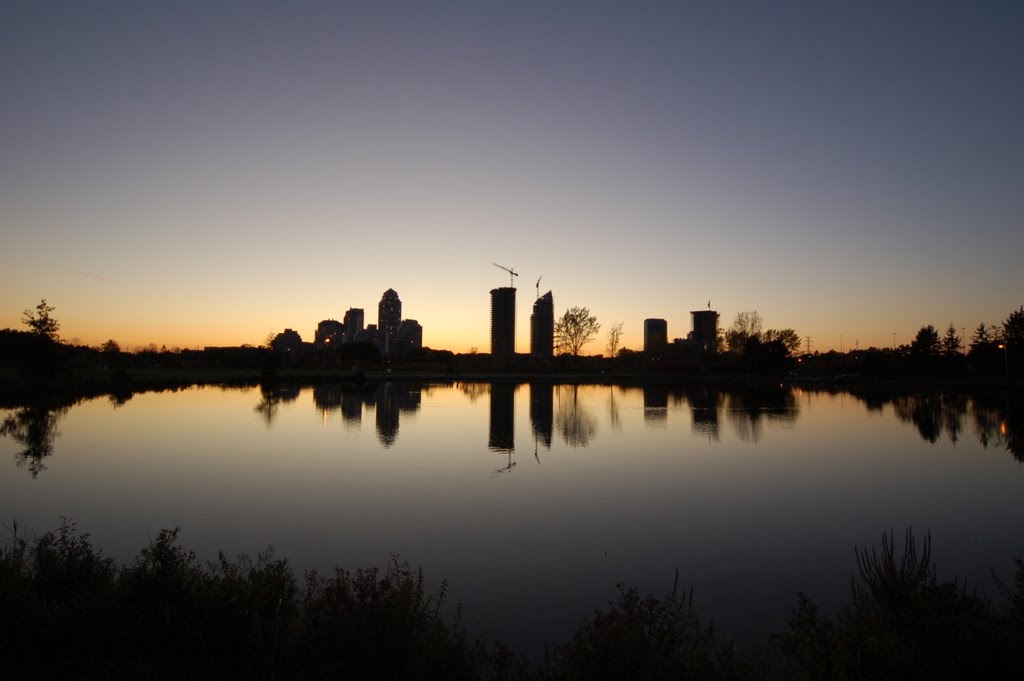 Skyline at Humber bay park during sunset by R.H