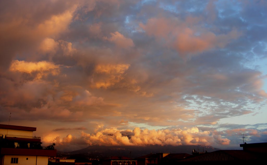 Tramonto su Eboli e gli Alburni by armenante enzo