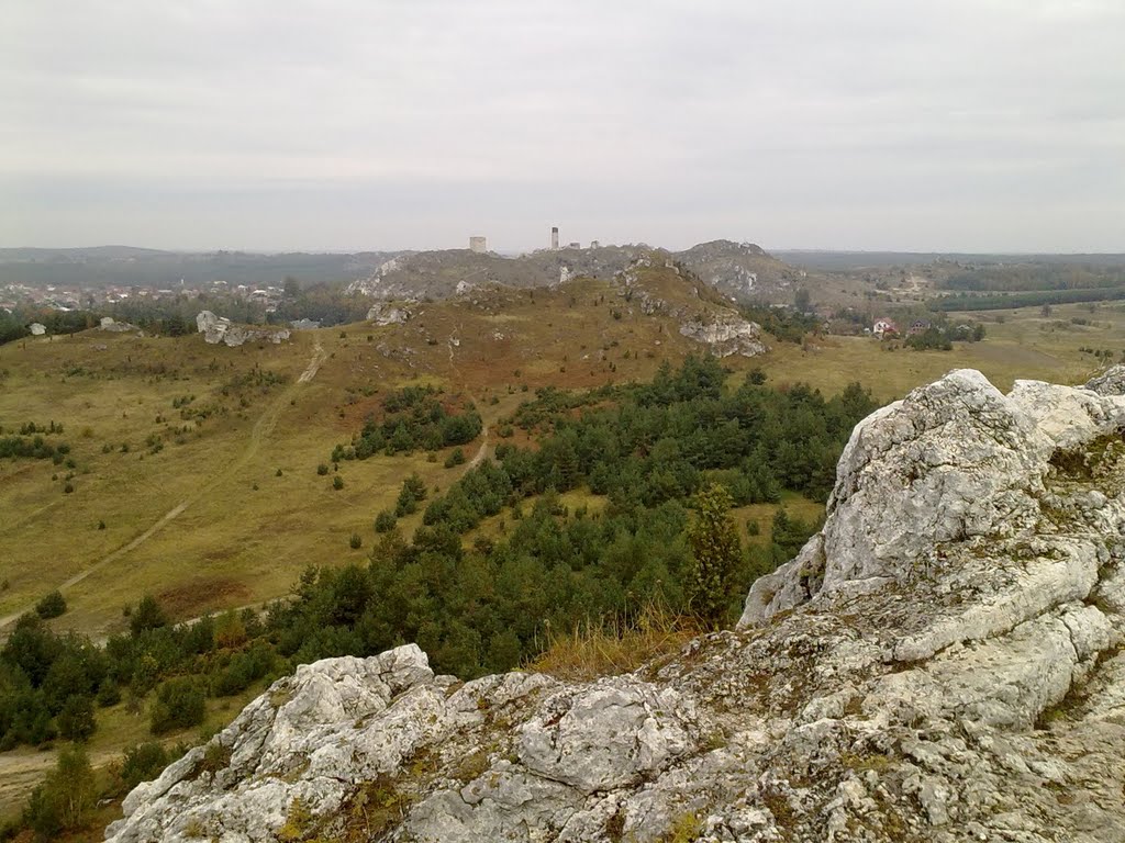 Widok z góry Biakło na zamek w Olsztynie by Mariusz Goliniewski