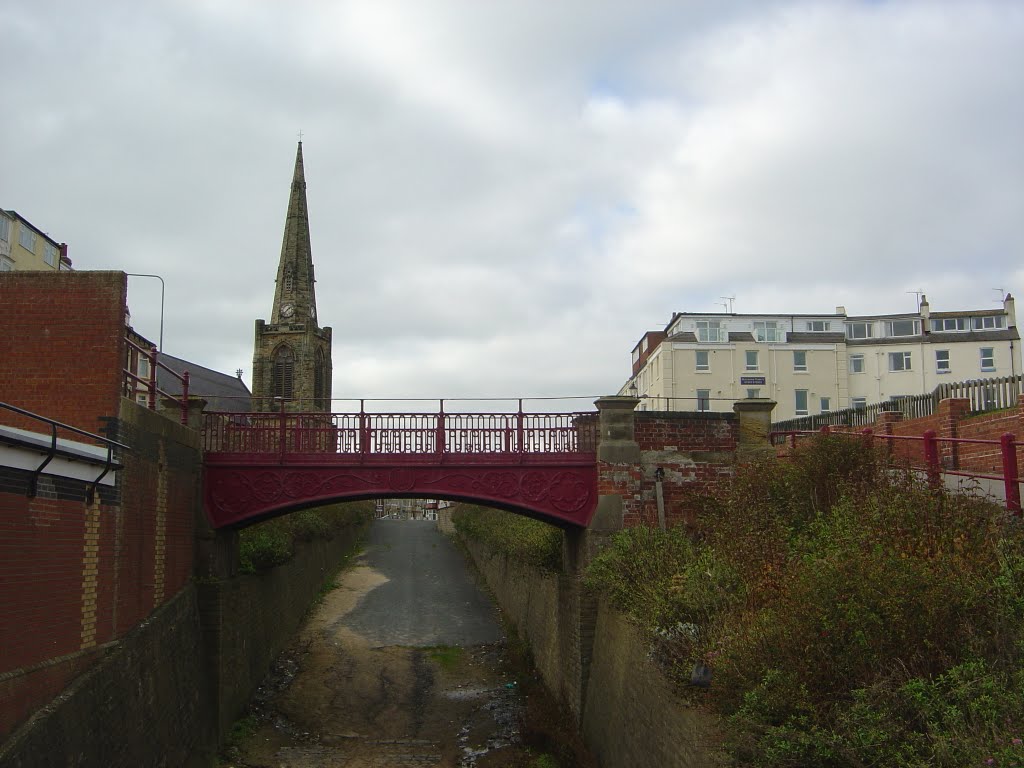 Bridlington, Bridge from Gladstone Terrace. by L Johnson