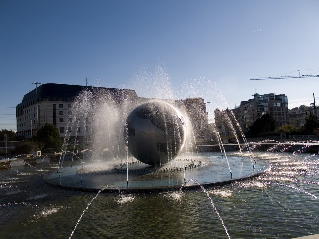 Fountain in Bratislava by Pavol Fabo