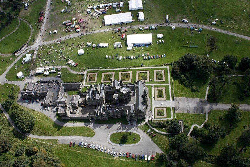 Margam Castle from the air by filz123