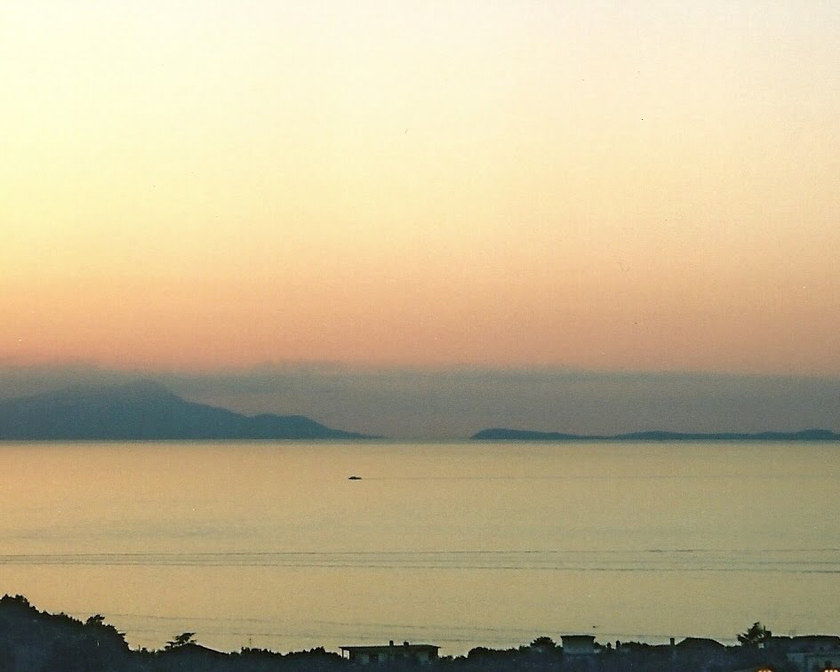 Bay of Naples from Sorrento at dusk. by terrycroker