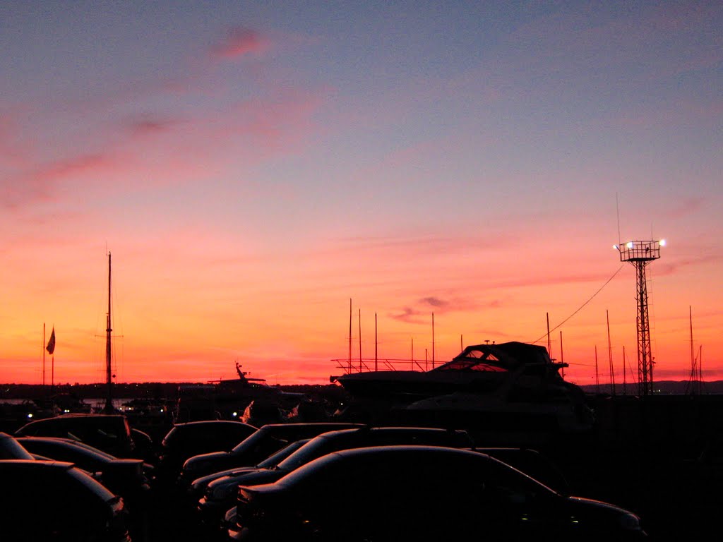 Sunset, Marina, Sozopol by Vladimir Tsekov