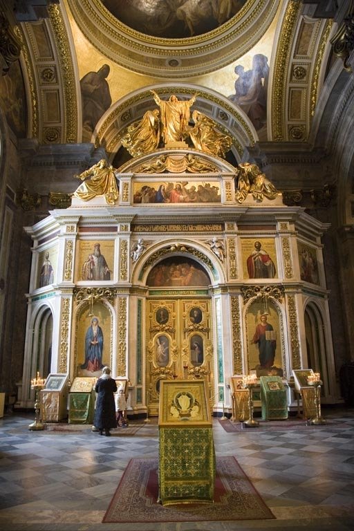 Interior of St. Isaac's Cathedral. — Исаакиевский собор. Придел Св. Александра Невского. by Roman Sobolenko