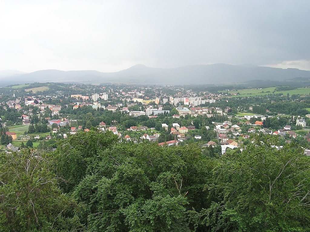 Varnsdorf focený z Hrádku, Varnsdorf, 40747, Děčín, Česká republika by Tomas Kyjovsky