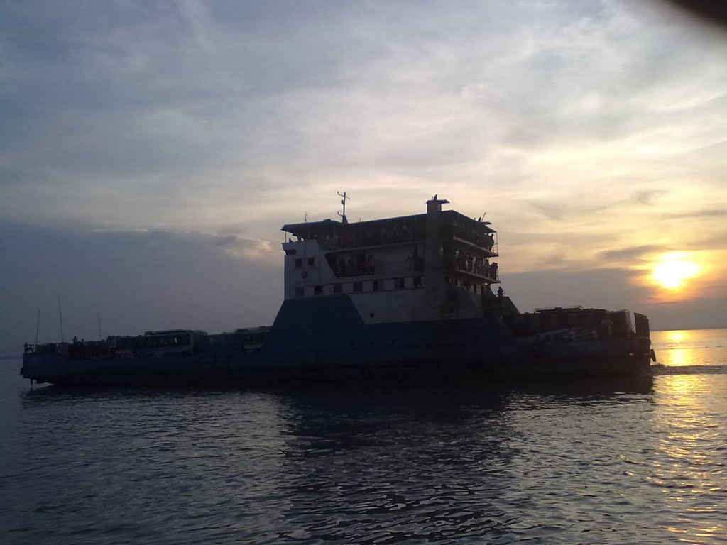 Ferry at sunset #gourab by Gourab Adhikary