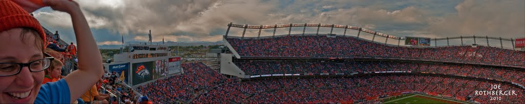 Marie Cheering at The Bronco's Jets game. Oct. 18 2010 by jr_spyder