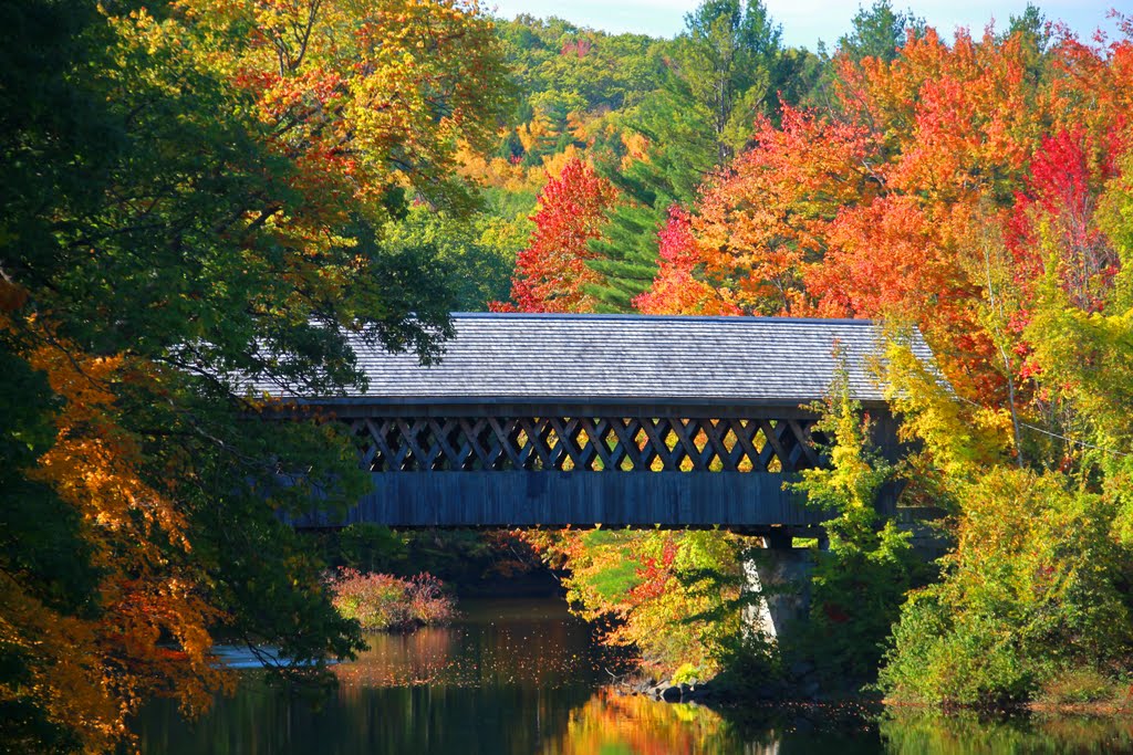 Henniker Covered Bridge by serenepath