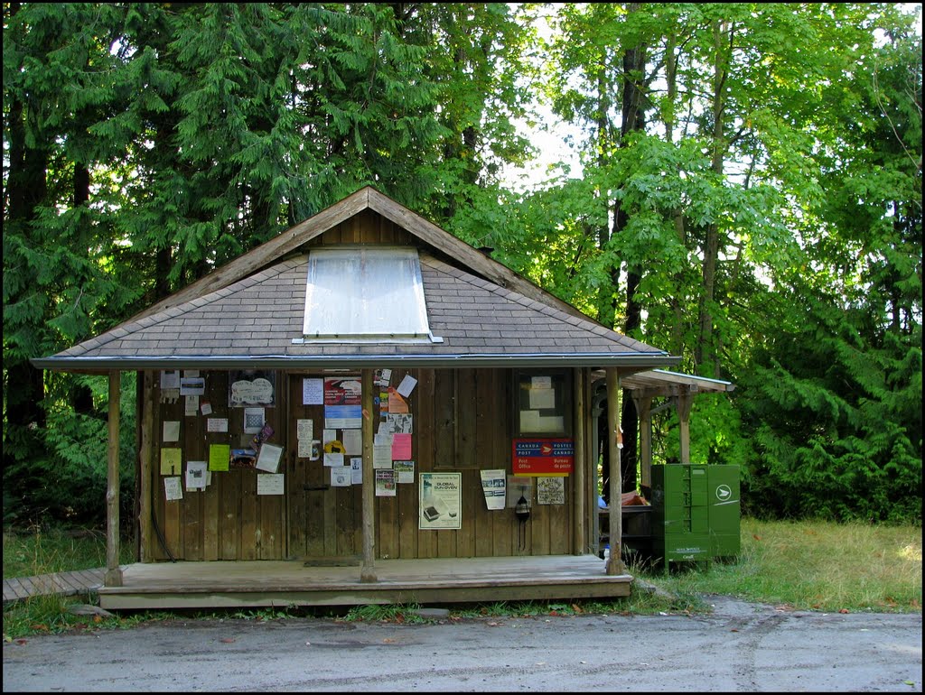 Lasqueti Post Office and Community Notice Board by Nawitka