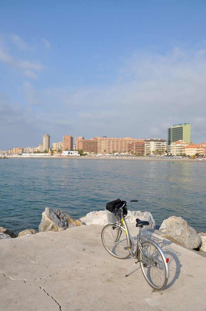 Bike on pier by Icepick