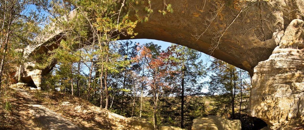 Sky Bridge Panorama 1 (Red River Gorge, KY) Autumn 2010 by Kalin Ranchev