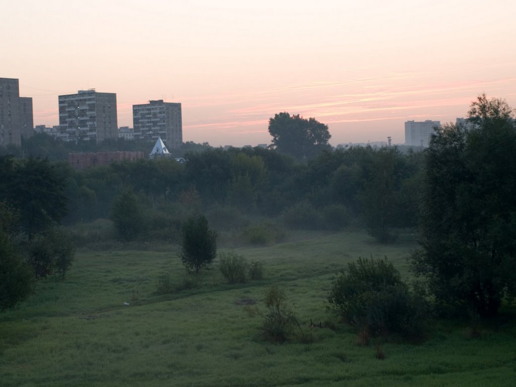 Morning mist at Yauza by Mrrl