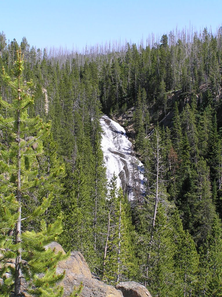 Virginia Cascade - Yellowstone NP by John Hains