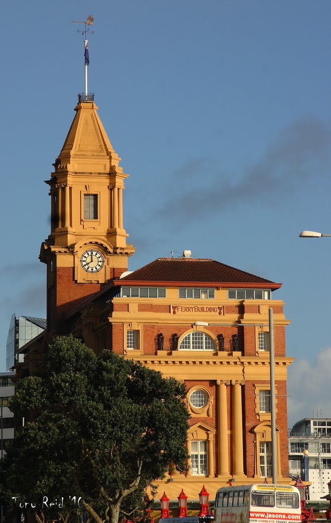 Auckland Ferry Building by Tony Reid by Tony Reid