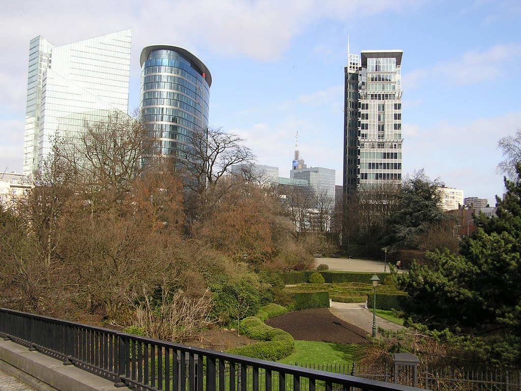 Skyscrapers at the Botanique park by Avantgarditis