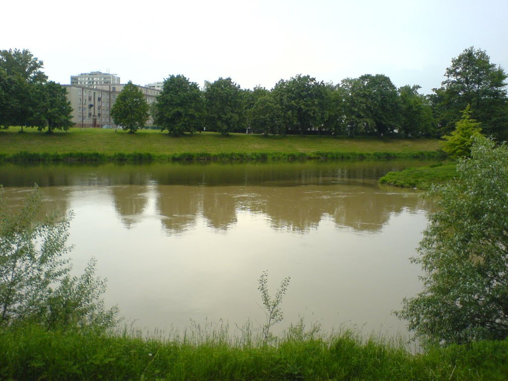 Hradec Králové, Labe and Orlice confluence by Radek Lunak