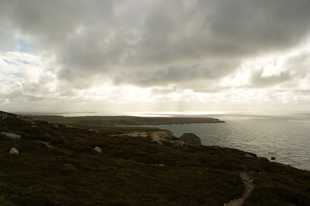 A Blustery Autumn Day At the South Stack Cliffs Anglesey North Wales by Simon Latcham