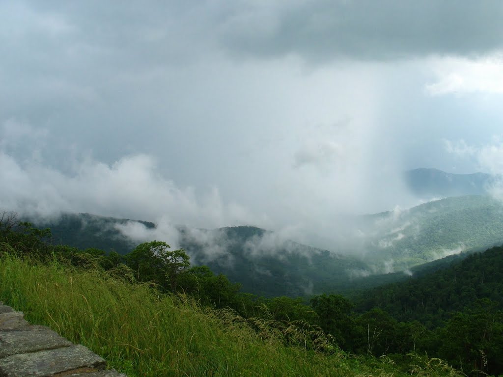 Heavy thunderstorm over Old Rag by rootboy