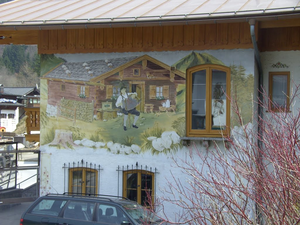 Hauswand in Spitzingsee by Karl Schüßler