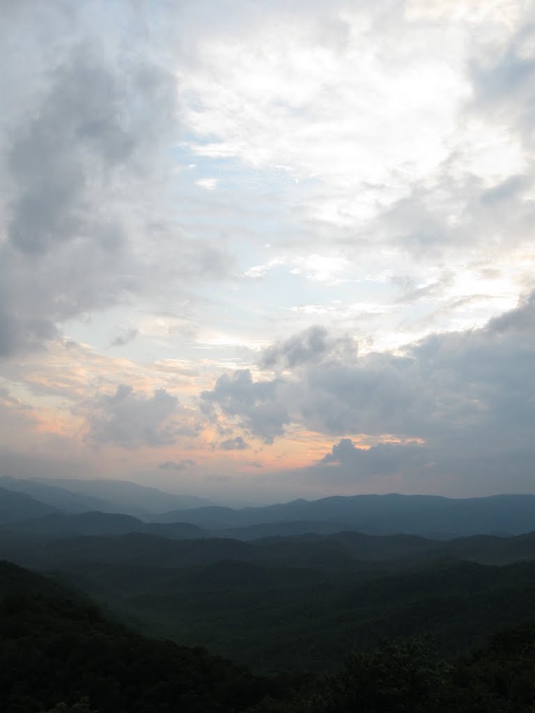 Sunset from Wesser Bald fire tower by rootboy