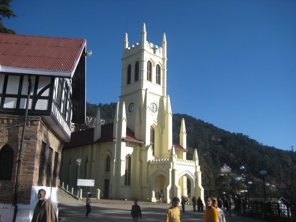 Christ Church-Mall road-Shimla by rohan555