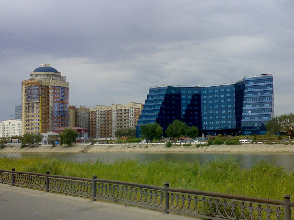 View from the bank of river by Vagif Mahmudov