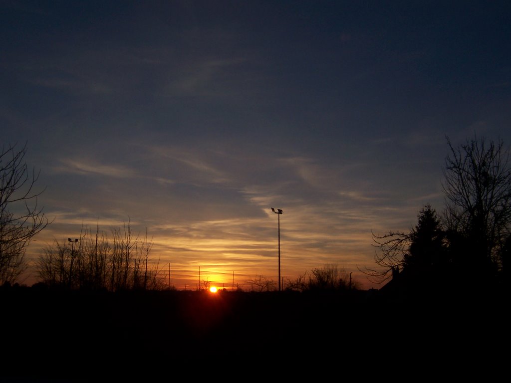 Couché de soleil quincampoix stade de foot by manu0401