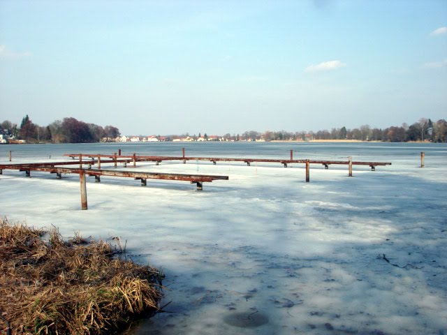 Großer Müllroser See unter Eis by Roland Totzauer