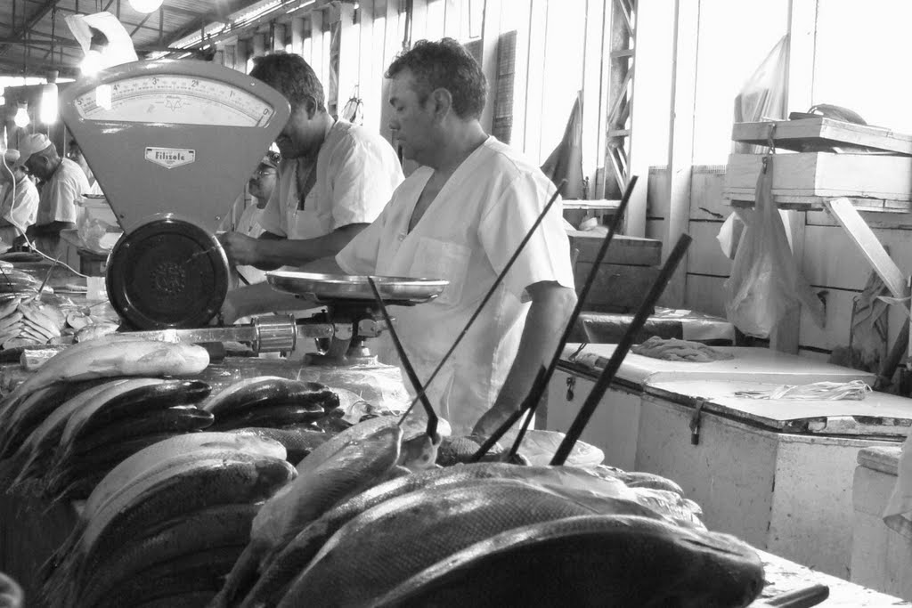 Mercado de peixe em Manaus by claudio stenner