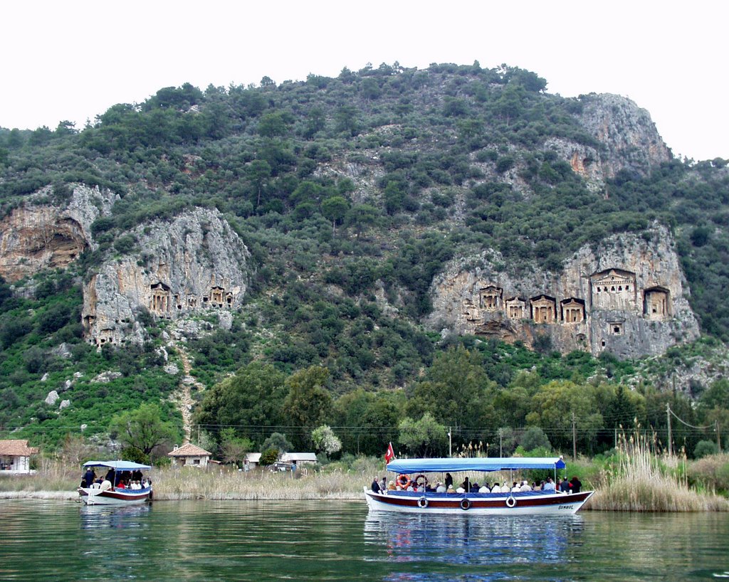 Dalyan rock tombs by Roberto Ribotta