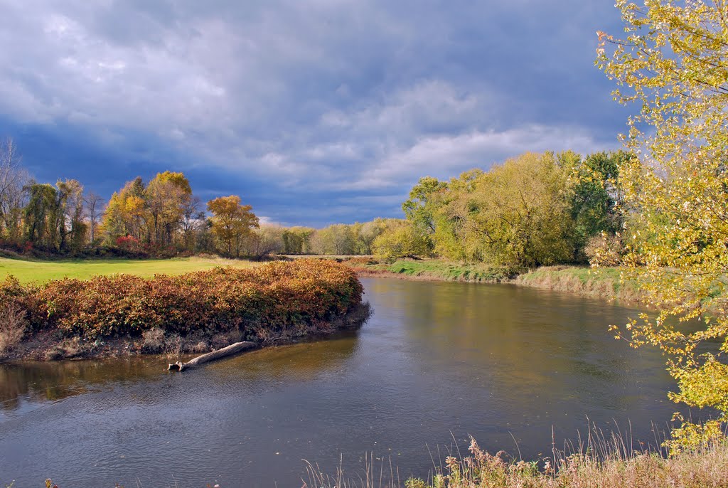 October Sky Housatonic River 2010 by Fred Harwood