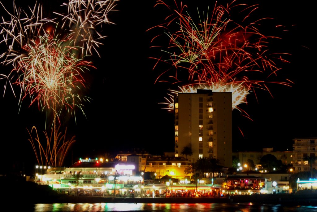 Javea Arenal fireworks by Martin Parker