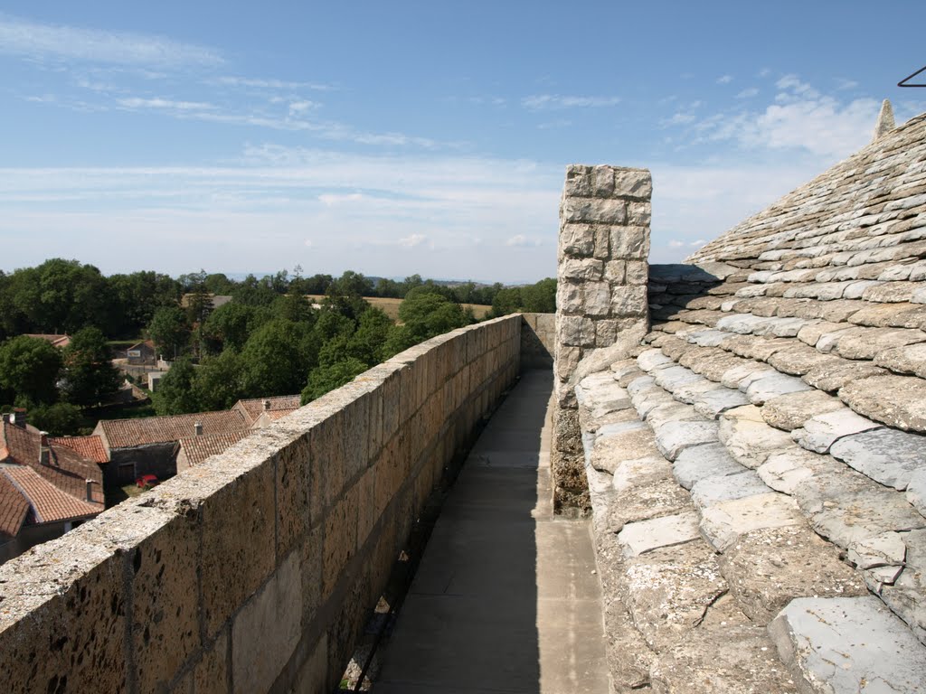 La tour grenier- La toiture et chemin de ronde by Janpier