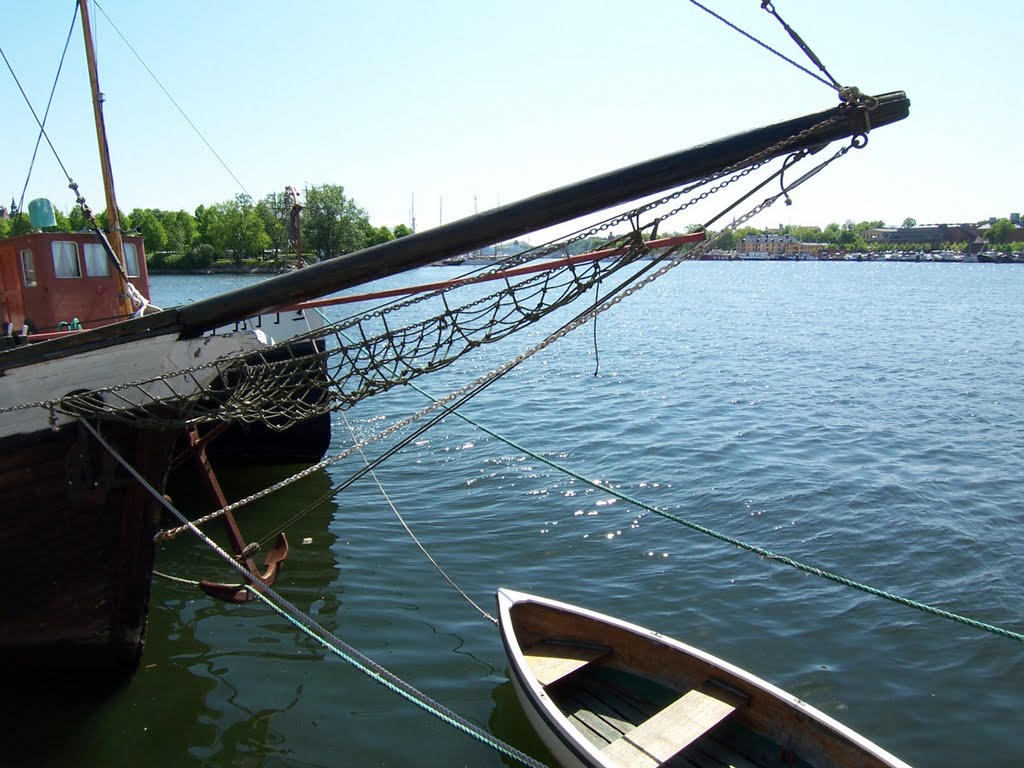 Boote in Stockholm by M.Bäumer