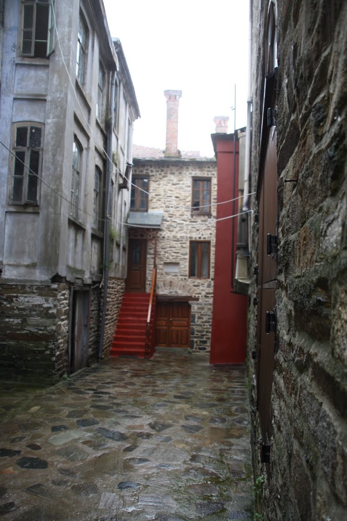 Typical buildings of Karyes by Christos Polizoidis