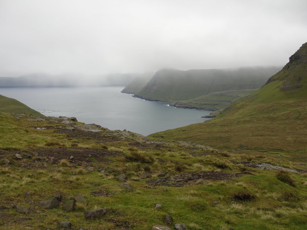 View near Funningur on Eysturoy, Faroe Islands by rickgoossens