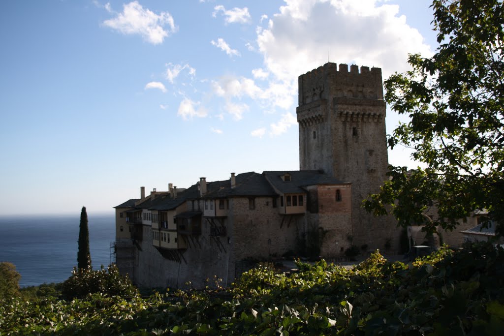 View of the monastery from north-west by Christos Polizoidis