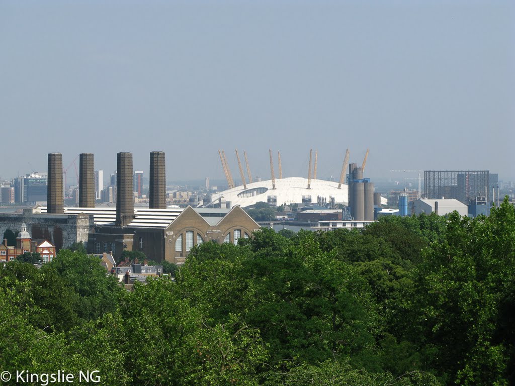 Millennium Dome, viewing from Royal Observatory Greenwich by Kingslie Ng