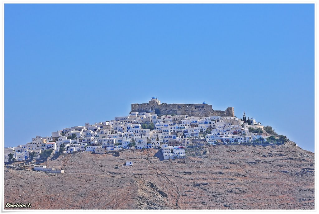 Chora-Astypalea from St. Constantinos beach by Dimitrios Touvras