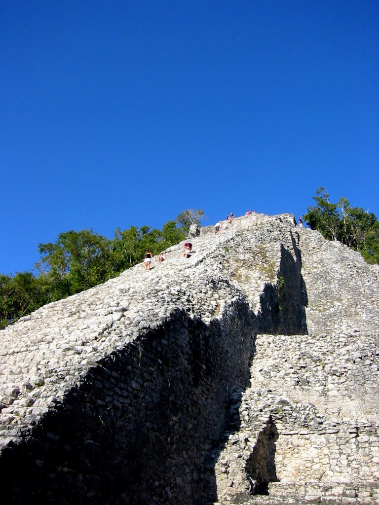 High pyramid in the jungle by Virgil Hammock