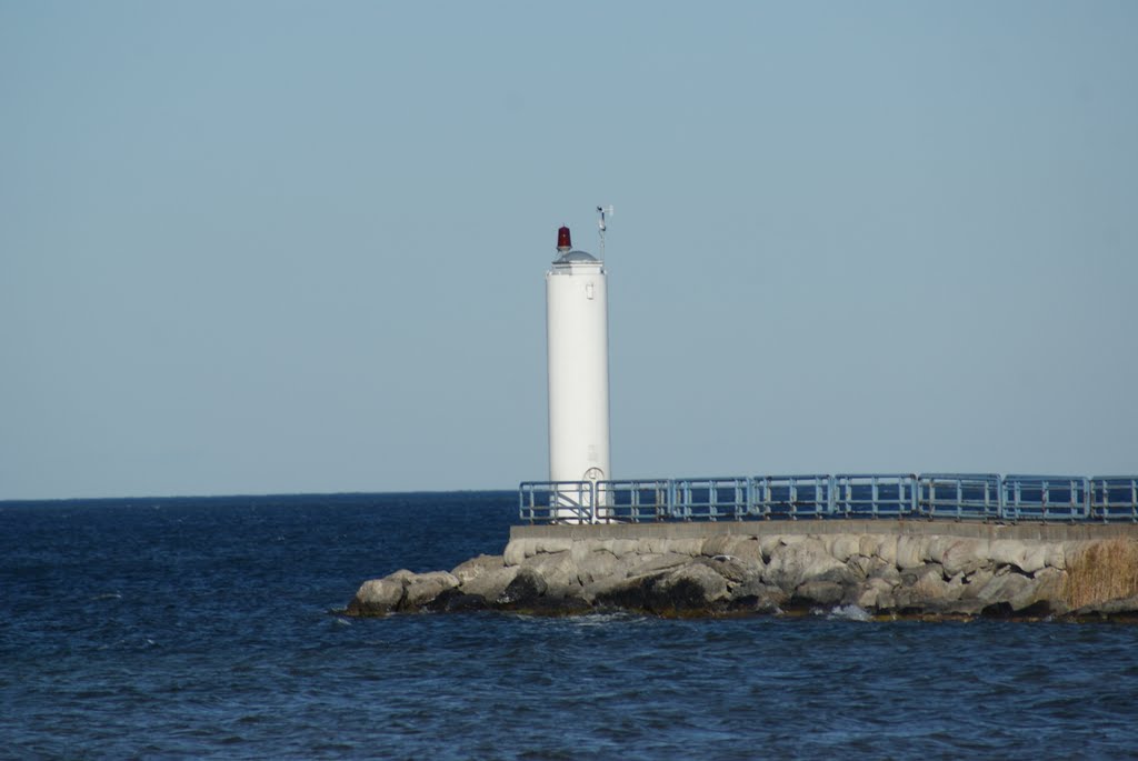 Cheboygan MI South Pier Light D-9 style Lake Huron MI by Bluegill