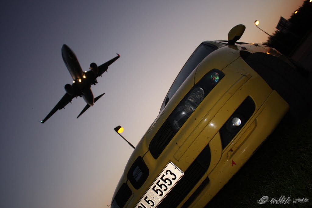 Planes over higway by martintrdla