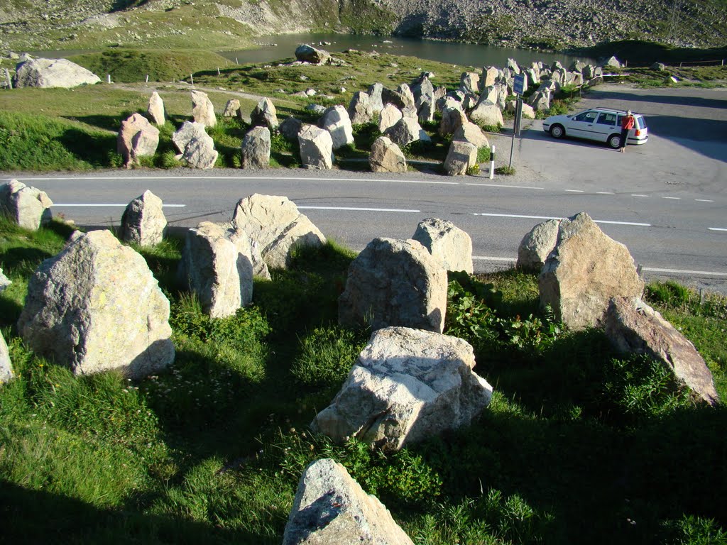 Julier Pass mit Oeko-Panzersperre by Sebastian W. Bauer