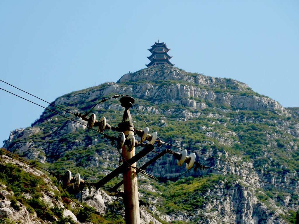 Yangqu, Taiyuan, Shanxi, China by telescope