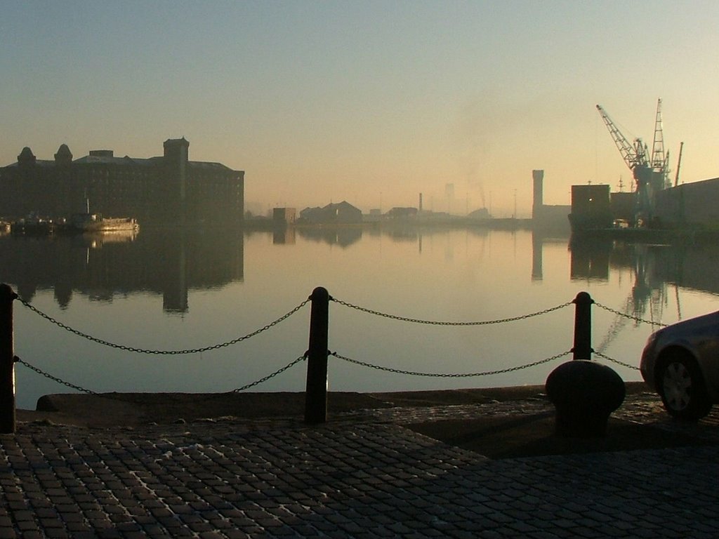 Dockland in early morning by sangamo