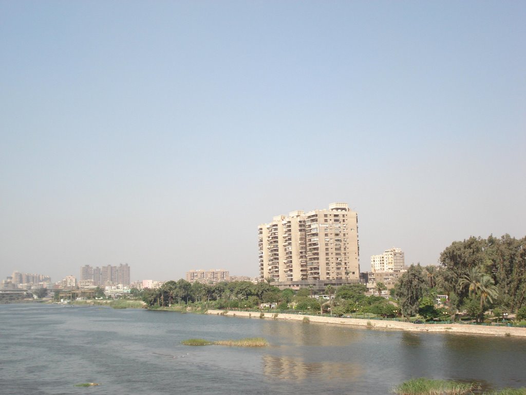 The Nile ( from Imbaba bridge ) by Moh. Helal