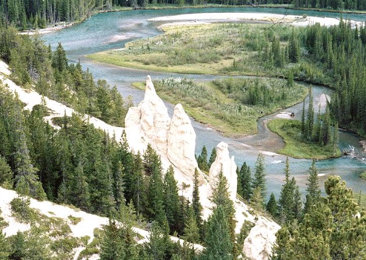 Hoodoos by Tunnel Mountain, Banff, Alberta by Brian Carter